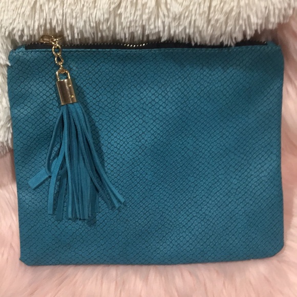Bohme Handbags - NWOT - Bohme - Street Level Turquoise Clutch Bohme Handbags - NWOT - Bohme - Street Level Turquoise Clutch